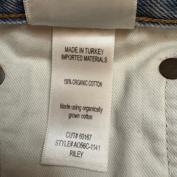 AGOLDE Riley High Rise Straight Leg Dimension Light Medium Blue Size 29 NEW NWT - Picture 10 of 14